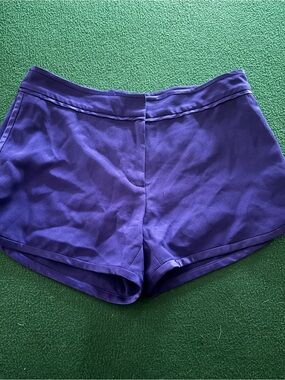 DIANE VON FURSTENBERG DVF Jen UTMRE Blue Crepe Dress Shorts Size 2